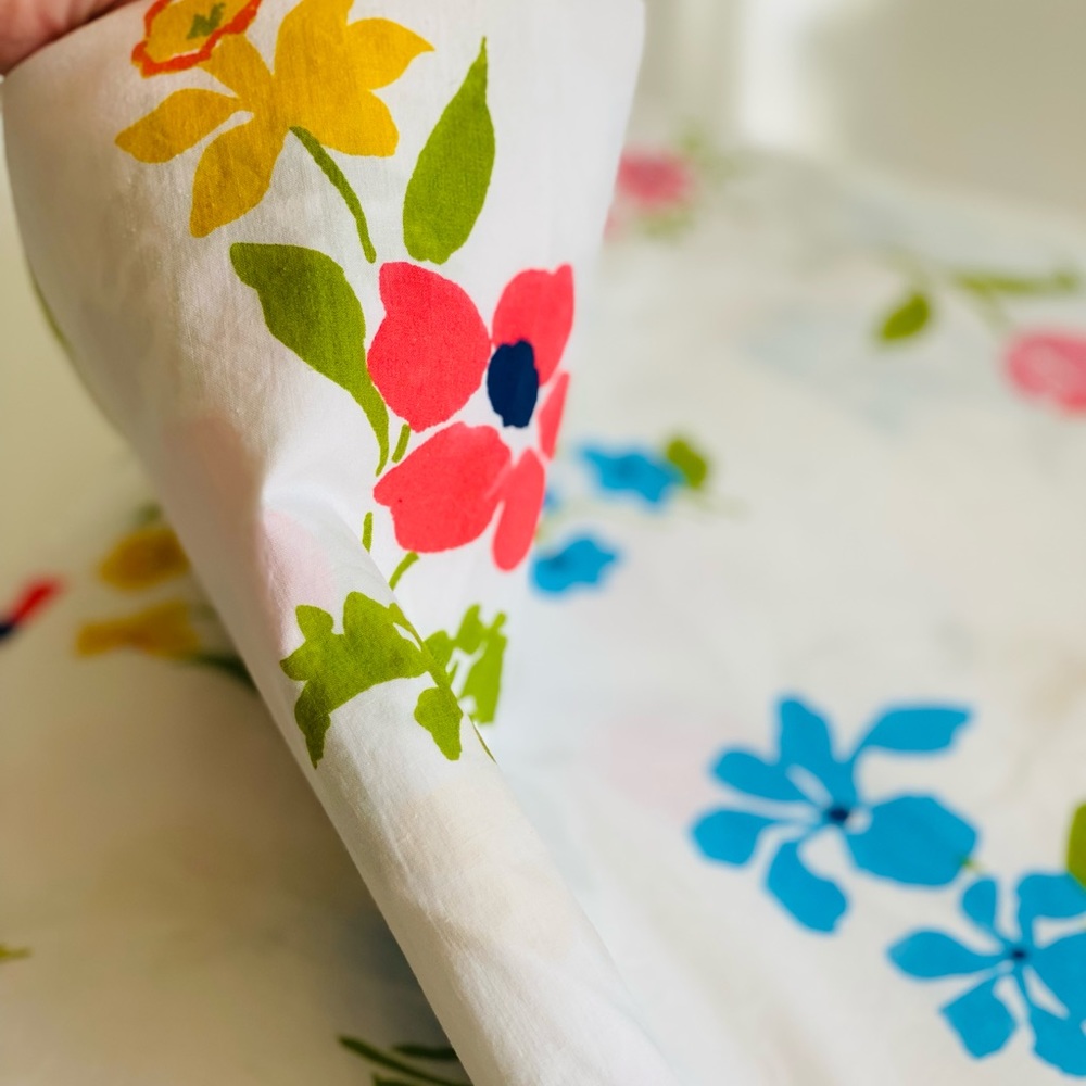 Vintage twin flat sheet